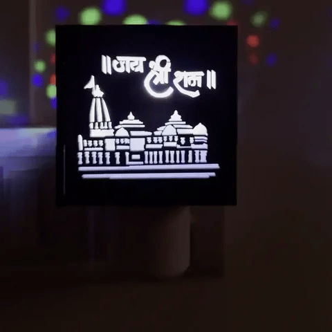 KapoorFlame™️ 3-in-1 Ayodhya Ram Mandir Electric Aroma Burner & Night lamp